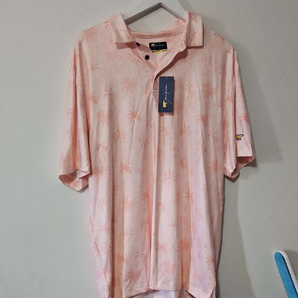 JACK NICKLAUS Peach Polo Shirt Collection Casual Wear